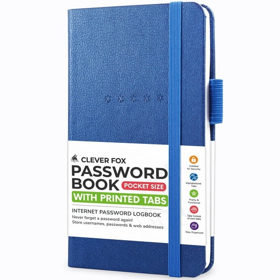 CF Password Book Printed Tabs Small