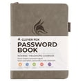 thumbnail image 1 of Clever Fox Password Book with tabs. Internet Address and Password Organizer Logbook with alphabetical tabs. Small Pocket Size Password Keeper Journal Notebook for Computer & Website Logins (Grey), 1 of 8
