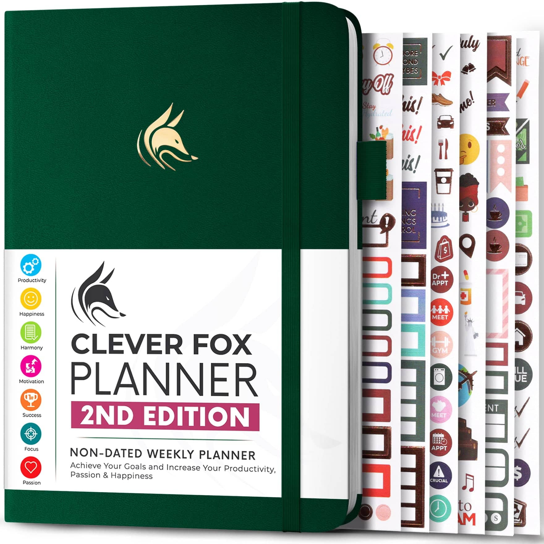 Clever Fox Planner 2nd Edition - Forest Green