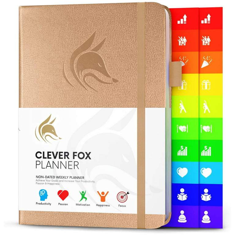 Clever Fox Planner - Undated Weekly & Monthly Planner to Increase  Productivity, Time Management and Hit Your Goals - Organizer, Gratitude  Journal 