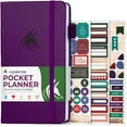 thumbnail image 1 of Clever Fox Pocket Planner Weekly - Undated Monthly Goal Planner and Calendar for Increasing Productivity, Mini Planner Perfect for Purse, Size: 3.7" x 6.7", Start Anytime, Lasts 1 Year - Purple, 1 of 7