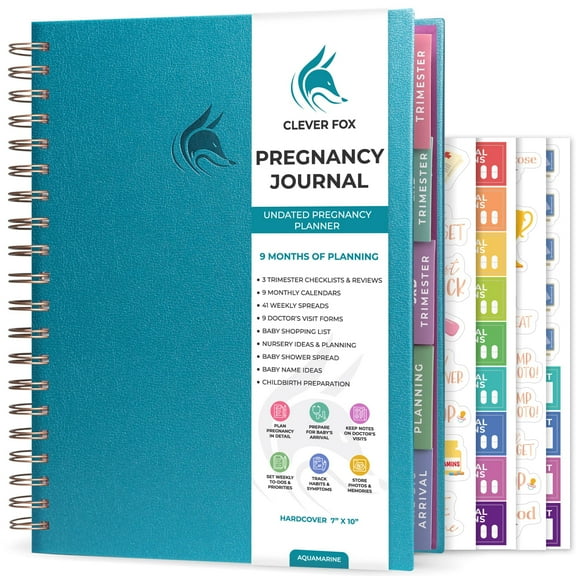 Clever Fox Pregnancy Planner & Memory Book