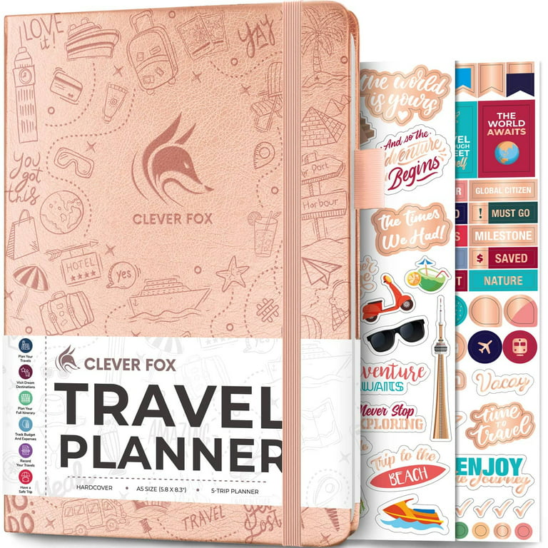 Clever Fox Travel Journal, Pink