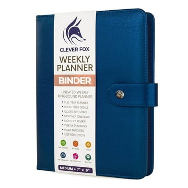 Clever Fox Weekly Planner & Appointment Book, 7″ x 9″, Mystic Blue
