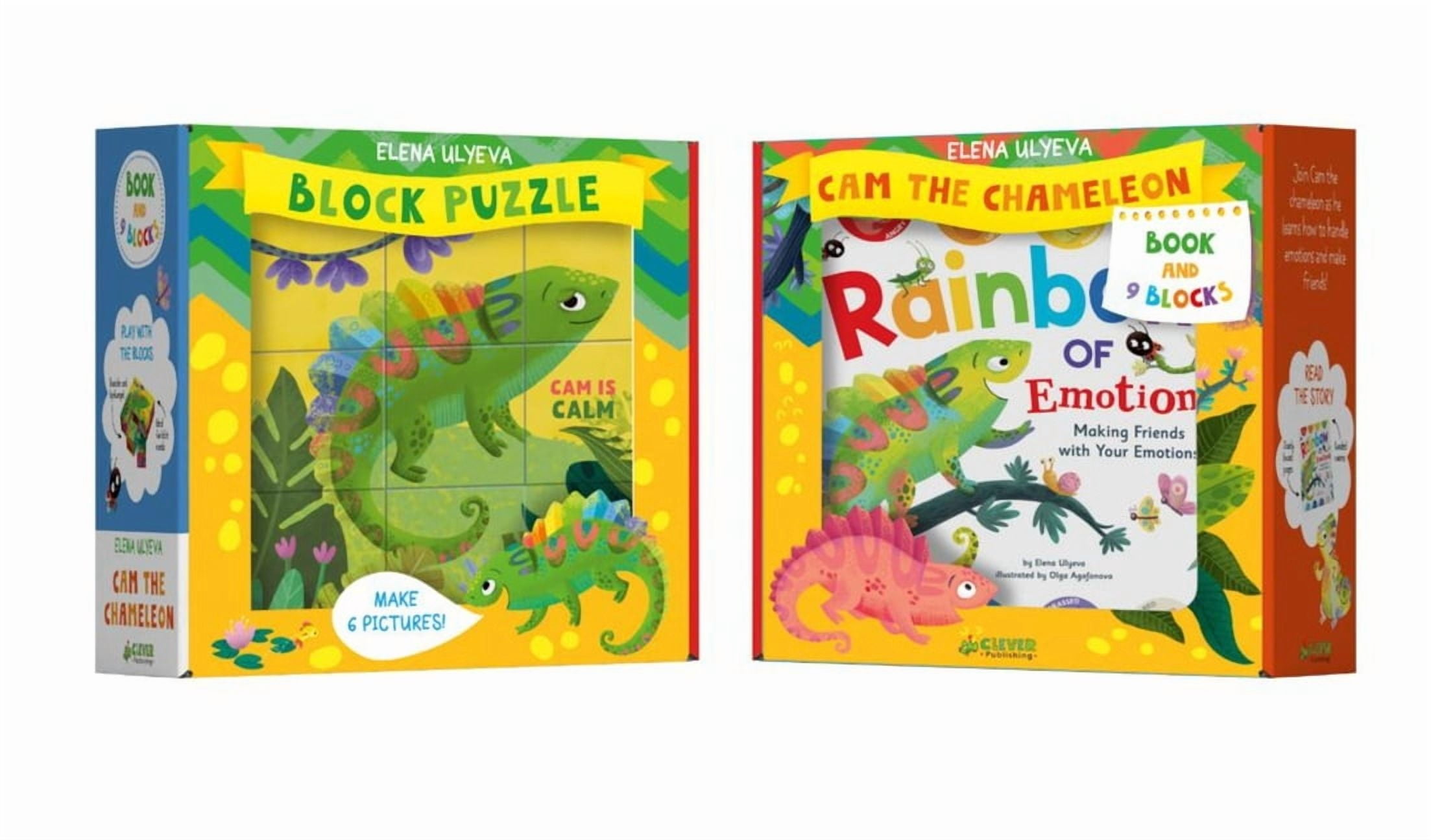 Clever Gift Sets Rainbow of Emotions Book and Blocks Set, (Board Book)