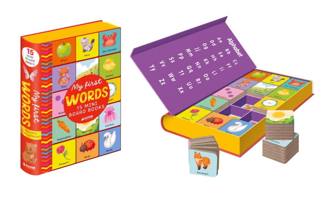 Clever Mini Board Books My First Words: 15 Clever Mini Board Books ...