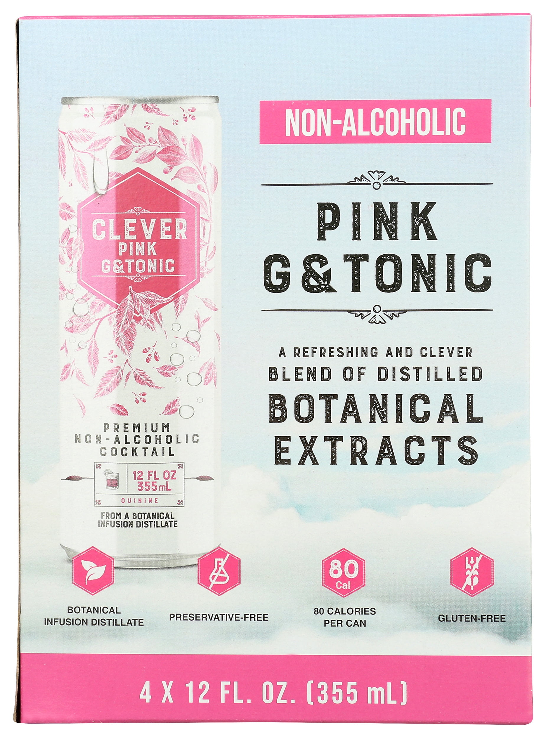 Clever Mixer Pink G Tonic Na 4Pk 48 Fo
