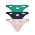 thumbnail image 1 of Clever Moda 100007 Thongs Color Green-Pink-Blue Size S, 1 of 8