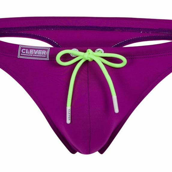 Clever Moda 1764 Swim Thongs Color Grape Size XL