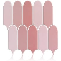 Clever Mosaics Peel and Stick Backsplash Pink Tile Premium Vinyl Feather Tile 12"x 12" (10 tiles)