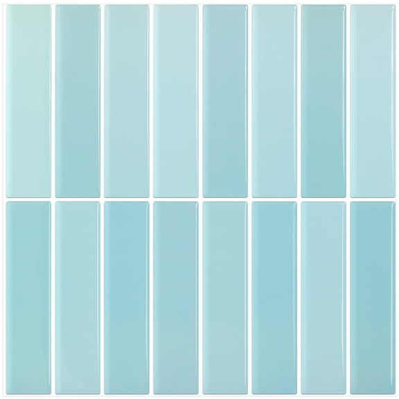 Clever Mosaics Self Adhesive Vinyl Decal Premium Finger Tile Backsplash for Kitchen Bathroom (10-Sheet)