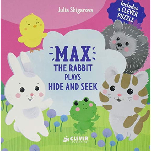 Pre-Owned Clever Puzzle Books: Max the Rabbit Plays Hide and Seek: Includes a Clever Puzzle (Board Book)