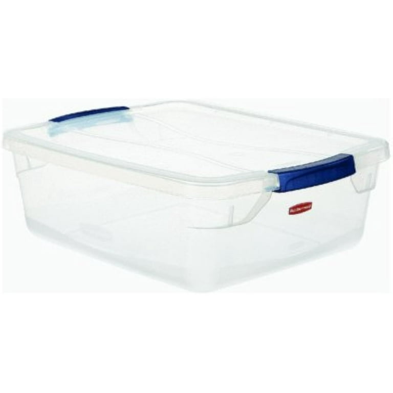 Rubbermaid® Clever Store Basic Latch-Lid Container, 30 qt, 13.37 x 18.75  x 10.5, Clear