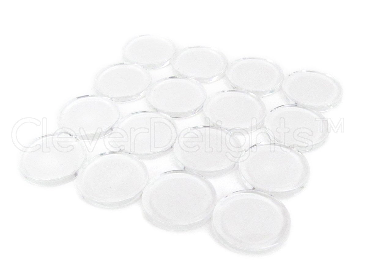 Clear Craft Tiles CleverDelights 1x2 Inch Rectangle Glass Tiles - 10 ...