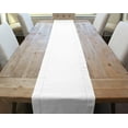 thumbnail image 1 of CleverDelights White Hemstitch Table Runner - 16 x 120 Inch - 55/45 Linen Cotton Blend, 1 of 3