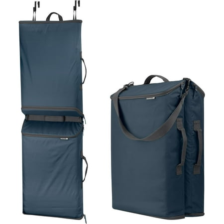 CleverMade Convertible Laundry Hamper - 2 Compartment - Ocean/Dark Charcoal
