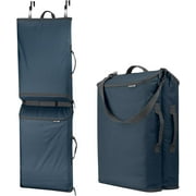 CleverMade Convertible Laundry Hamper - 2 Compartment - Ocean/Dark Charcoal