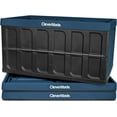 thumbnail image 1 of CleverMade 3 Pack Stackable Collapsible Storage Bin No Lids - 16 gal Ocean, 1 of 9