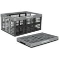 thumbnail image 1 of CleverMade Collapsible Utility Crate, 32L (8 Gal), Stone, 1PK, 1 of 9