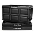 thumbnail image 1 of CleverMade CleverCrate Stackable 46L Collapsible Storage Bins, Black (3-Pack), 1 of 7