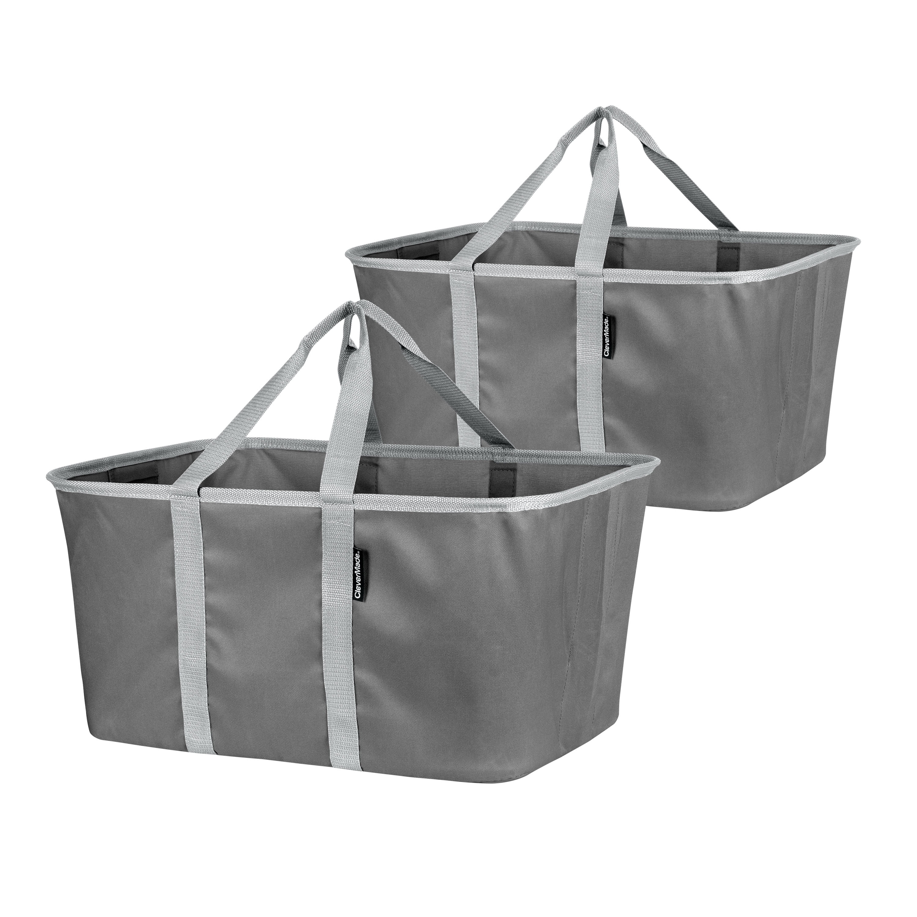 CleverMade Collapsible Laundry Basket Large Foldable Clothes Hamper Bag  Laund