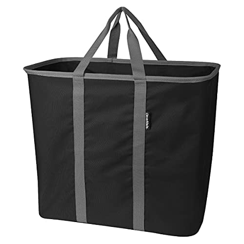 CleverMade Collapsible Large Foldable Clothes Laundry Hampers, Gray