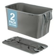 thumbnail image 1 of CleverMade Collapsible Laundry Baskets 2PK - 60L (16 Gal) Shadow Gray/Stone Gray, 1 of 9