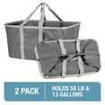 CleverMade SnapBasket Large 50L Collapsible Laundry Plastic Bag