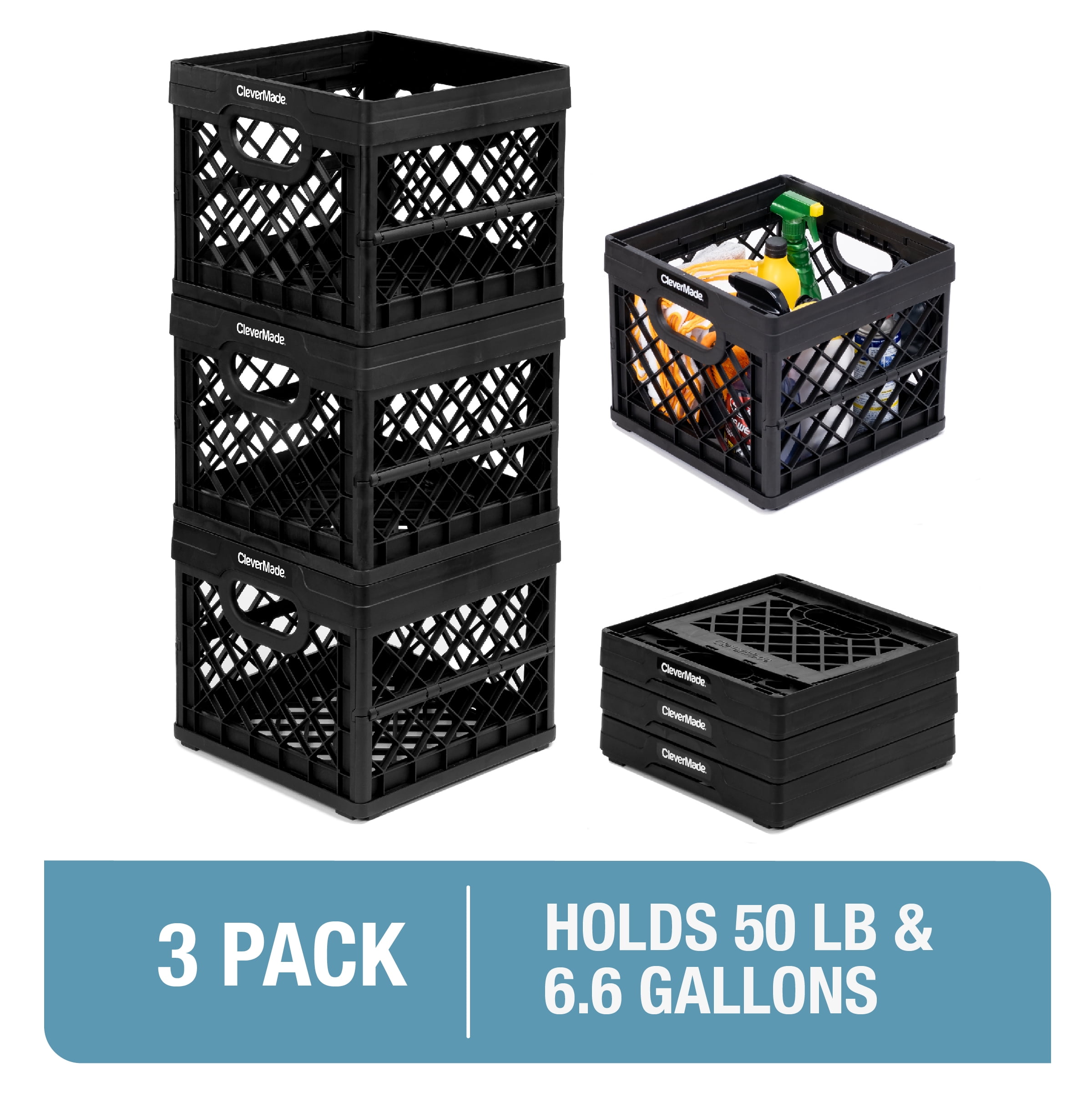 https://i5.walmartimages.com/seo/CleverMade-Collapsible-Milk-Crate-Stackable-Storage-Bin-6-Gal-Black-3-Pack_342c96e1-36ef-4aff-b934-7d3a70a61e8f.f0acb49f44d45717e1a6875b44efae18.jpeg