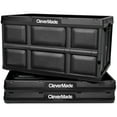thumbnail image 1 of CleverMade Collapsible Storage Bin, No Lid, 16 Gal, Obsidian, 3 Pack, 1 of 11