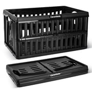 CleverMade Collapsible Utility Crate 100% Recycled - 60L - Obsidian 3PK