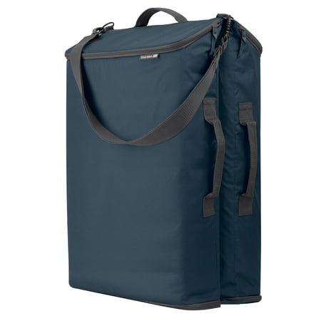 CleverMade Hanging Laundry Hamper Bag, 1 Compartment - Ocean/Charcoal