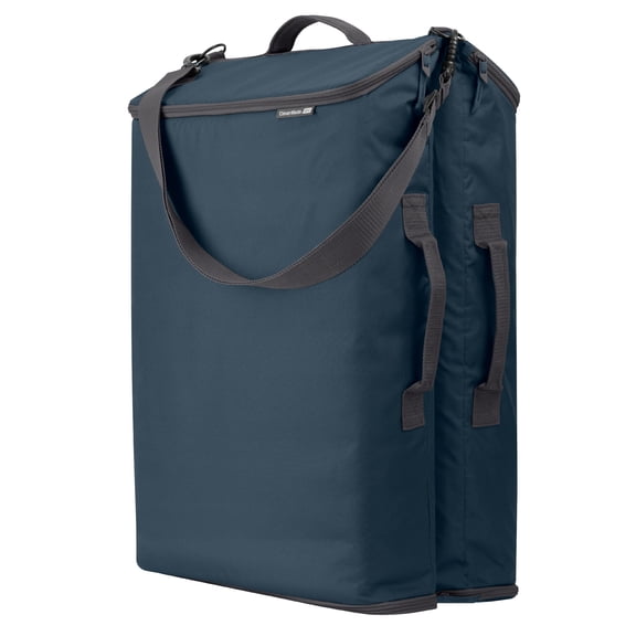 CleverMade Hanging Laundry Hamper Bag, 1 Compartment - Ocean/Charcoal