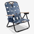 thumbnail image 1 of CleverMade KOVE Outdoor Chair - Ocean/Cognac (1PK), 1 of 9