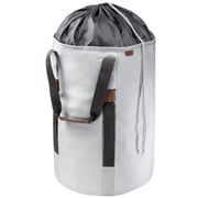CleverMade Laundry Duffel Luxe - Stone Gray/Shadow Gray