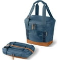 thumbnail image 1 of CleverMade 18 Can Pacifica Collapsible Cooler, Ocean/Cognac, 1 of 11