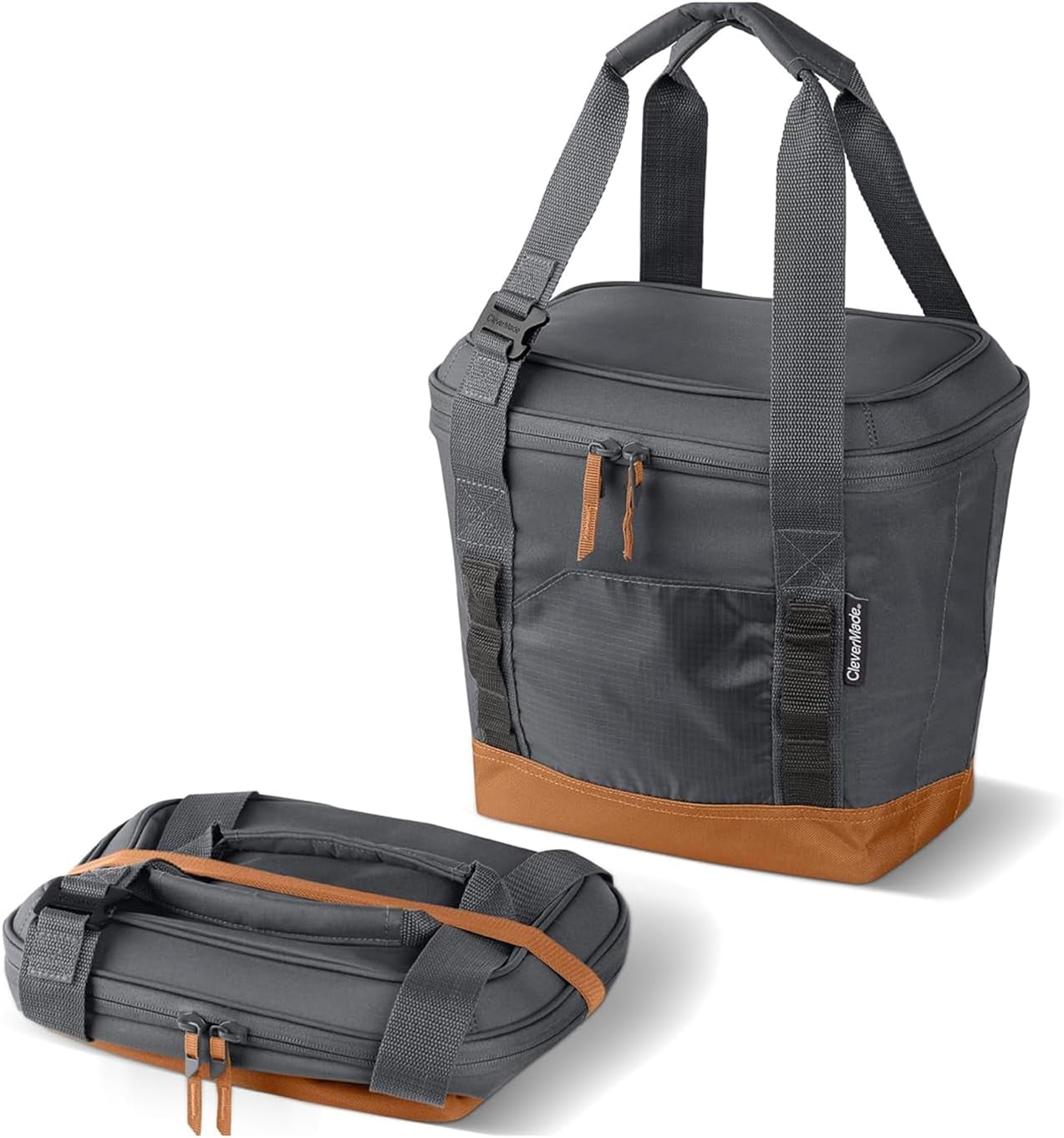 Collapsible Pacifica Cooler - 18 Can - Cool Gray/Cognac