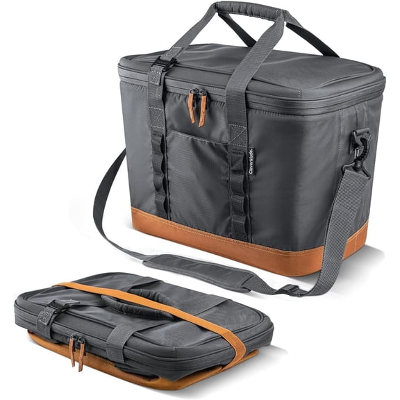 Collapsible Pacifica Cooler - 50 Can - Cool Gray/Cognac