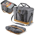 thumbnail image 1 of CleverMade Pacifica Large Collapsible Soft Cooler, Leakproof Insulated Cooler Bag, Charcoal Gray, 1 of 10