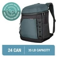 CleverMade Pacifica Backpack Cooler, 24 Can, Charcoal/Dusty Teal