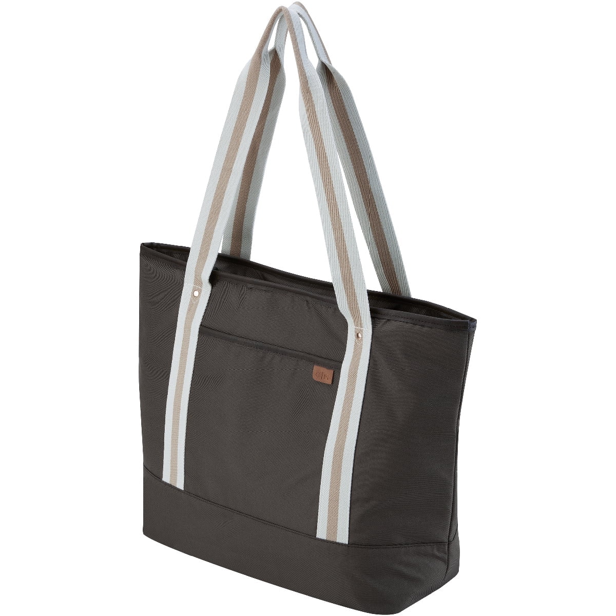 CleverMade Soft Sided Malibu Tote, with Laptop Compartment Carob