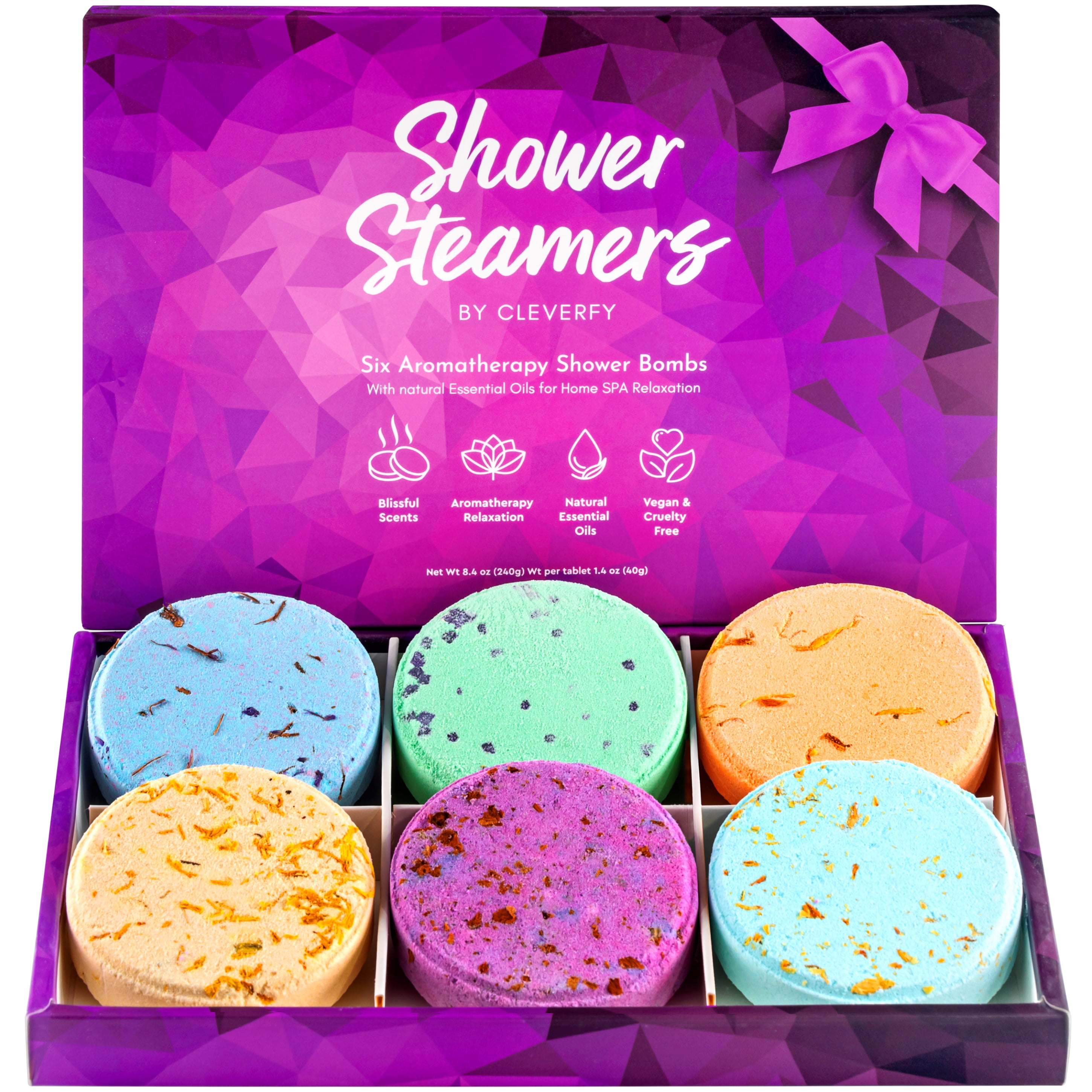 Cleverfy Shower Steamers Aromatherapy. Christmas Gifts for Women and