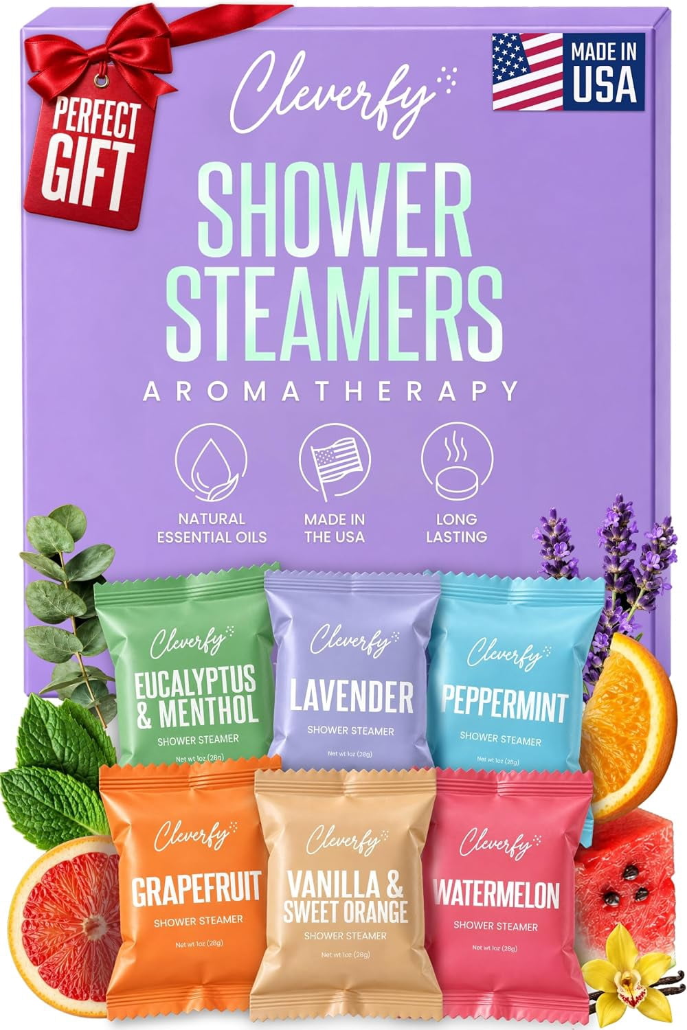 Cleverfy Aromatherapy Shower Steamers (18-Pack)