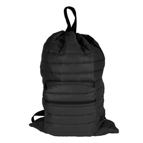 Clevermade Puffer Backpack Laundry Bag in Black