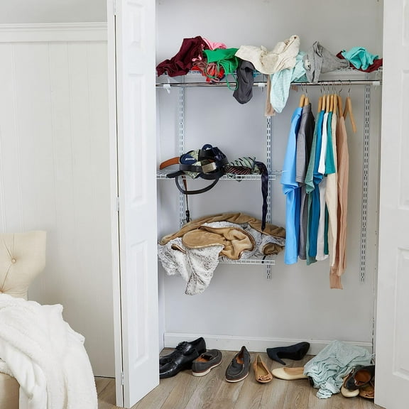 Cleverstore 42 Quart Stackable Plastic Storage Bin with Lids for Garage, Closet, and Classroom, Clear, 4 Pack