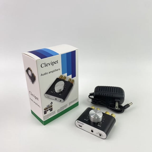 Clevipet Audio amplifiers,Power Amplifier Home Audio HiFi Stereo Class D Digital 2 Channel Integrated Mini Passive Speaker Amp