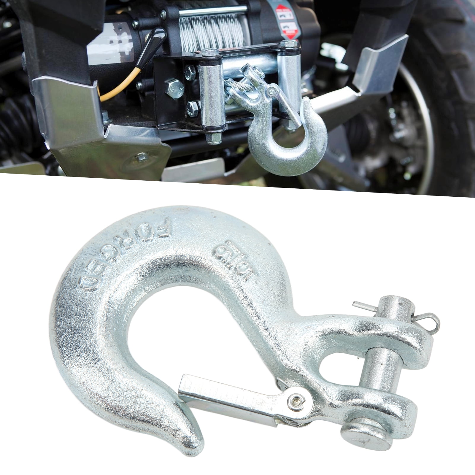 Clevis Hook 5/16in Towing Hook Clevis Slip Hook With Heavy Duty Carbon