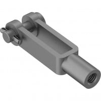Clevis Rod End ,10-32 Thread, 1-9/16 Shank