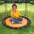 thumbnail image 1 of Clevr  40" Tree Net Web Saucer Round Swing, Adjustable 71" Height Rope, 600 lbs, 1 of 9