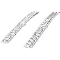 Clevr  7.5' Set of 2 Truck ATV Folding Aluminum Loading Ramps, 90" Long 1500 lbs